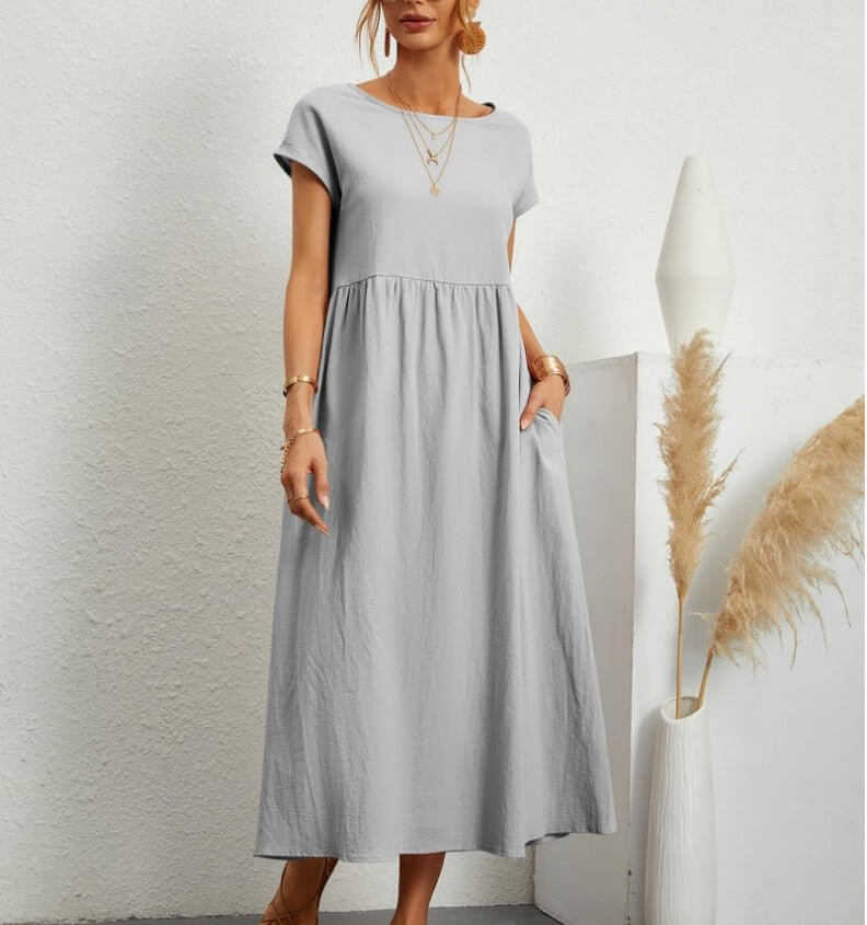 Lightweight Sleeveless Midi Summer Dress