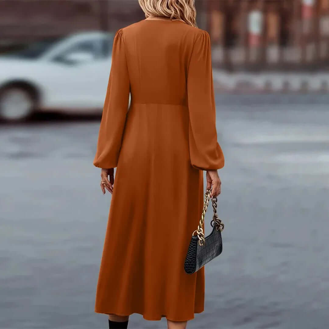 Elegant Long Sleeve Maxi Dress
