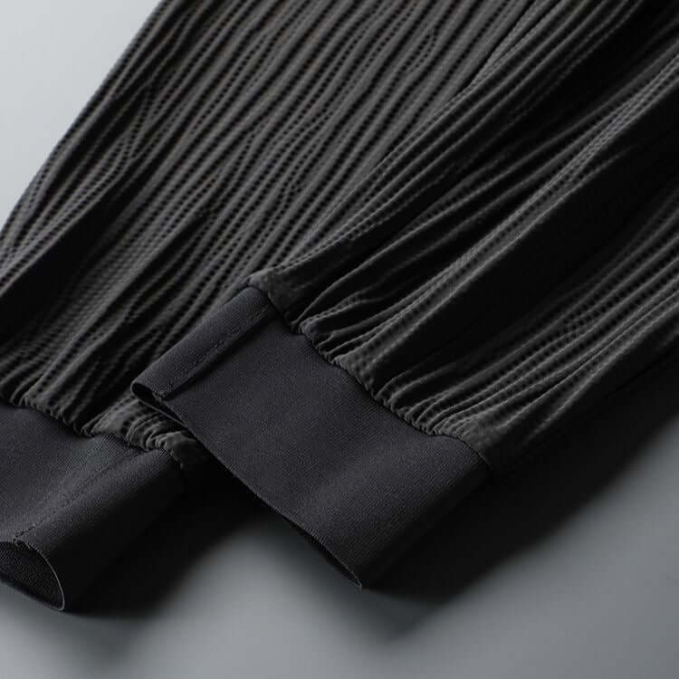 Men's Textured Tracksuit Set - Relaxed Fit