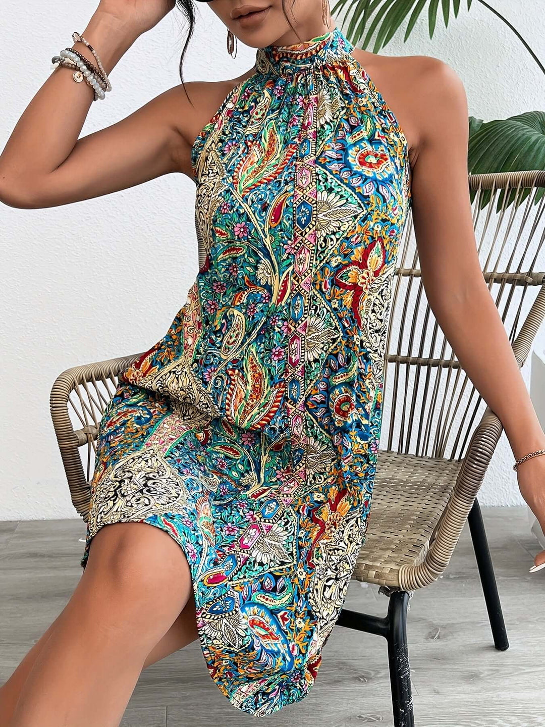 Halter Boho Dress
