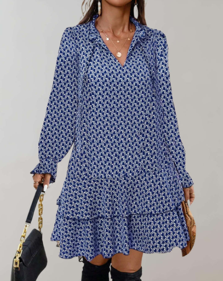 Lightweight V-Neck Midi Summer Dress