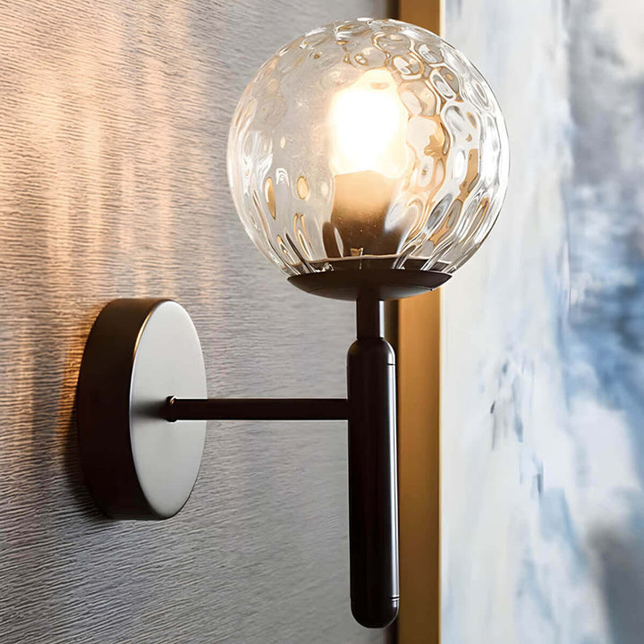 Mid-Century Modern Glass Wall Lamp