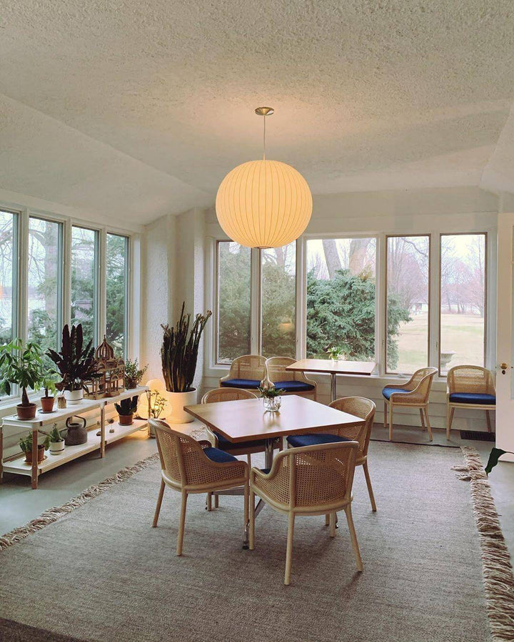 Nordic Style Pendant Lamp with Semi-Wood Finish