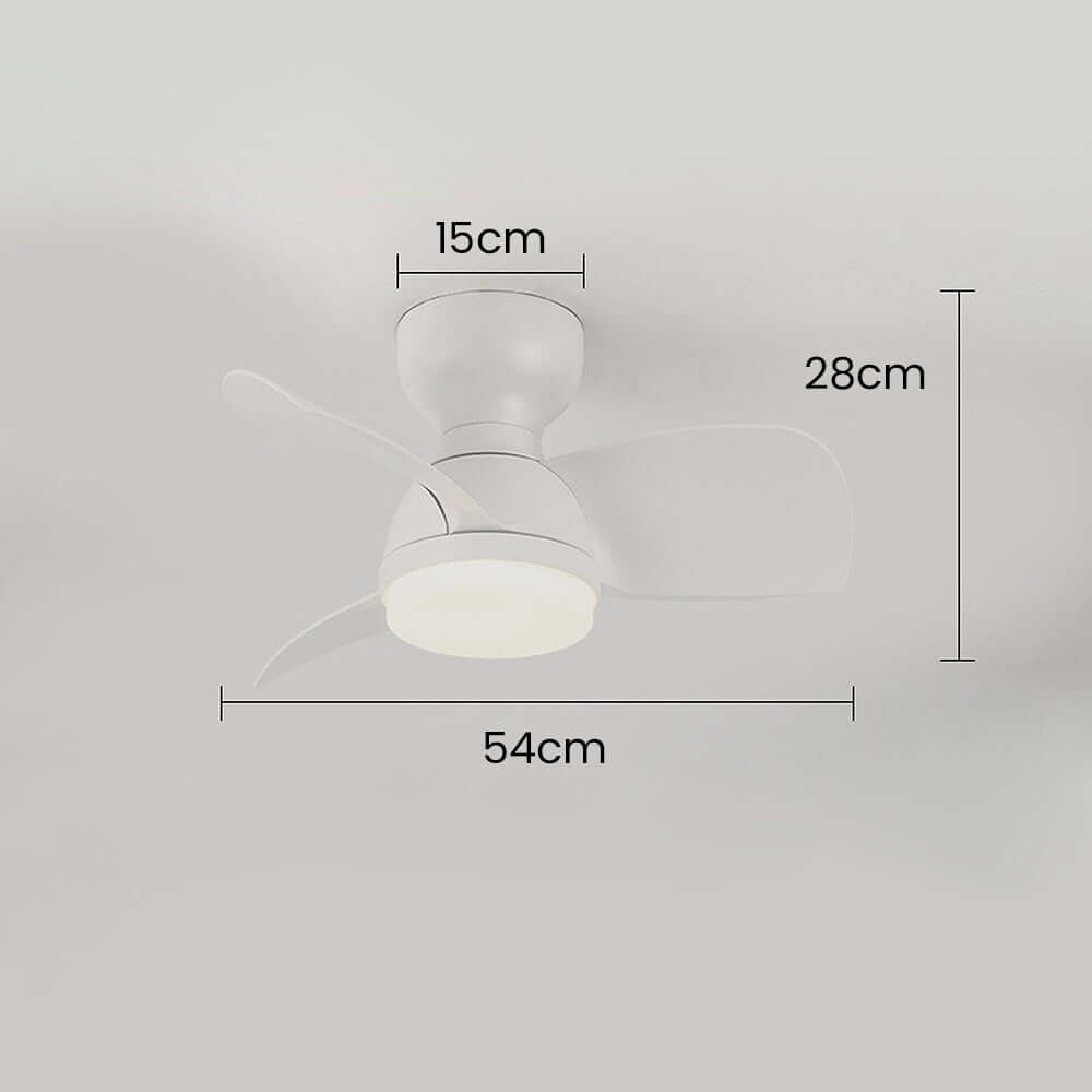 Modern Wooden Ceiling Fan with LED Light
