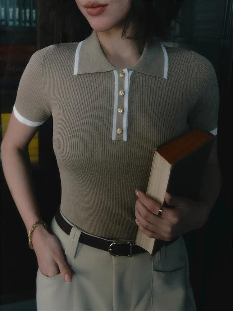 Knitted Polo Shirt