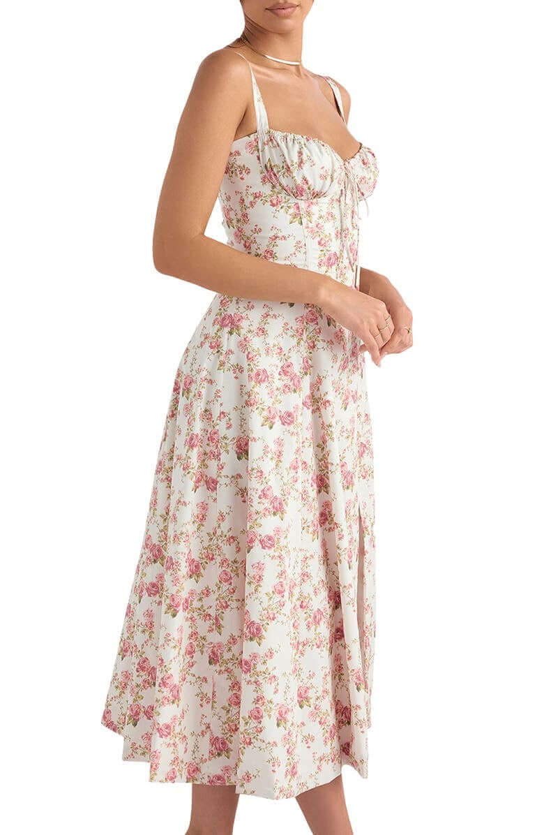 Printed Bustier Dress