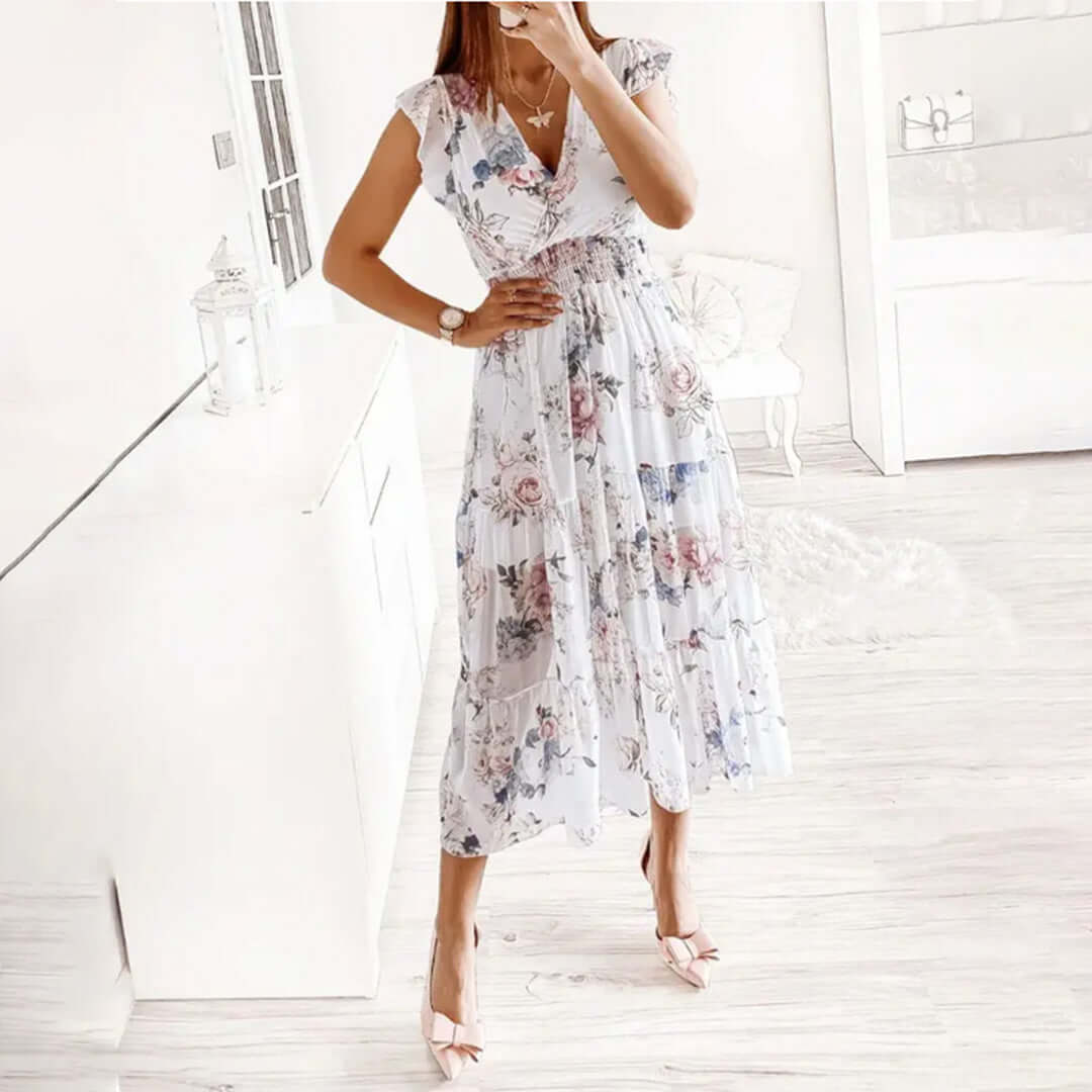 Elegant Midi Dress - Festive Occasions