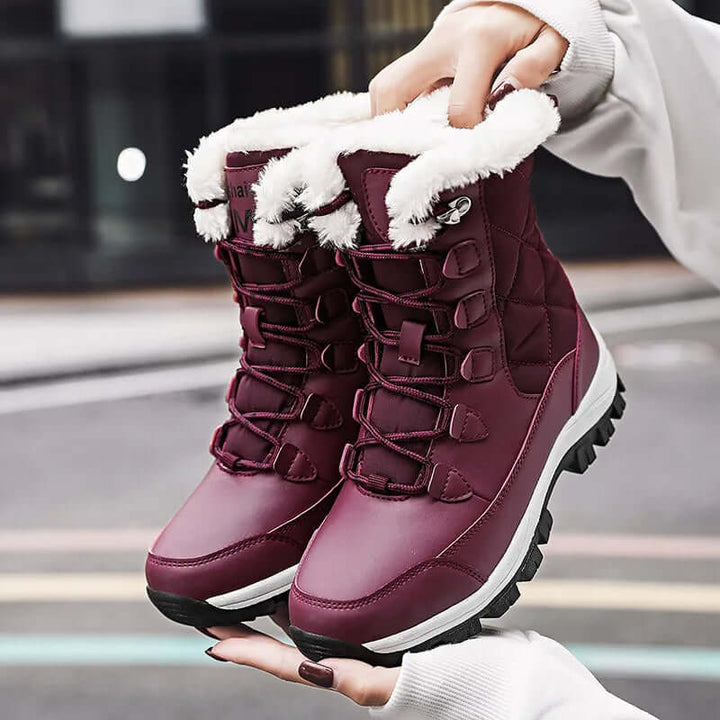 Women's Cozy Lace-Up Boots