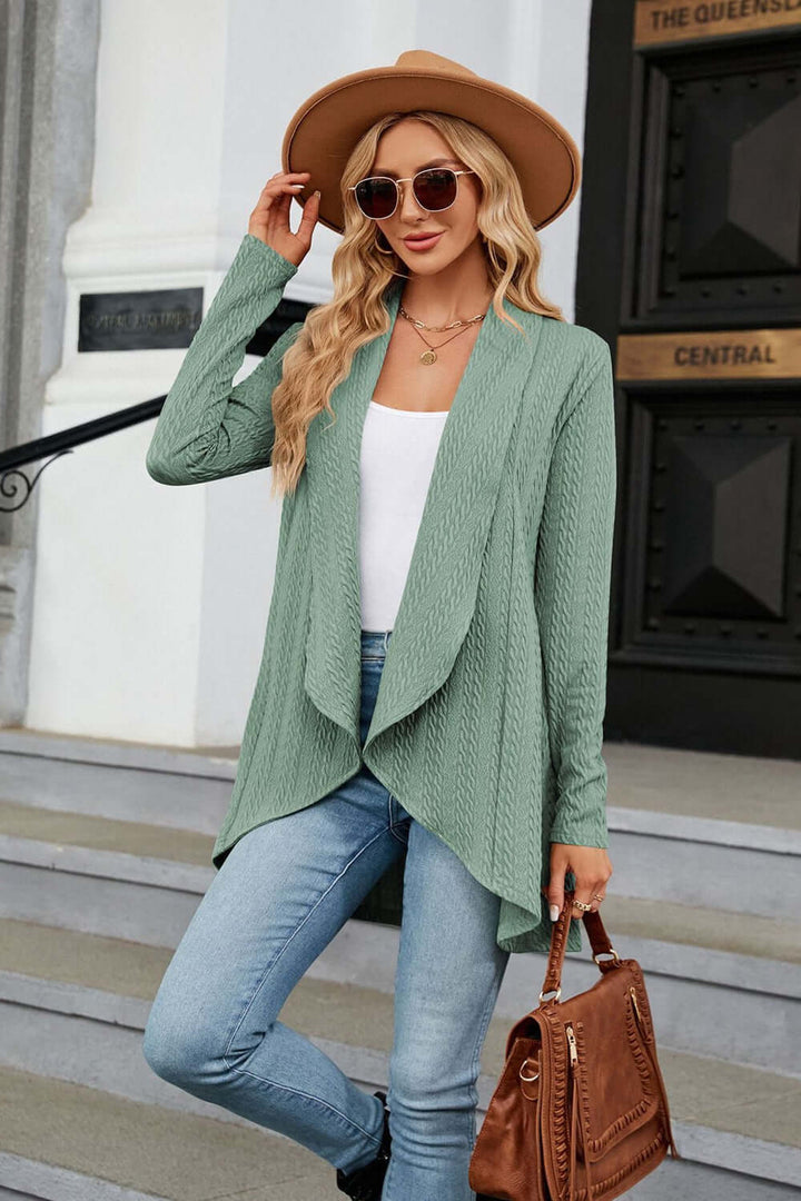 Women's Casual Longline Open Cardigan