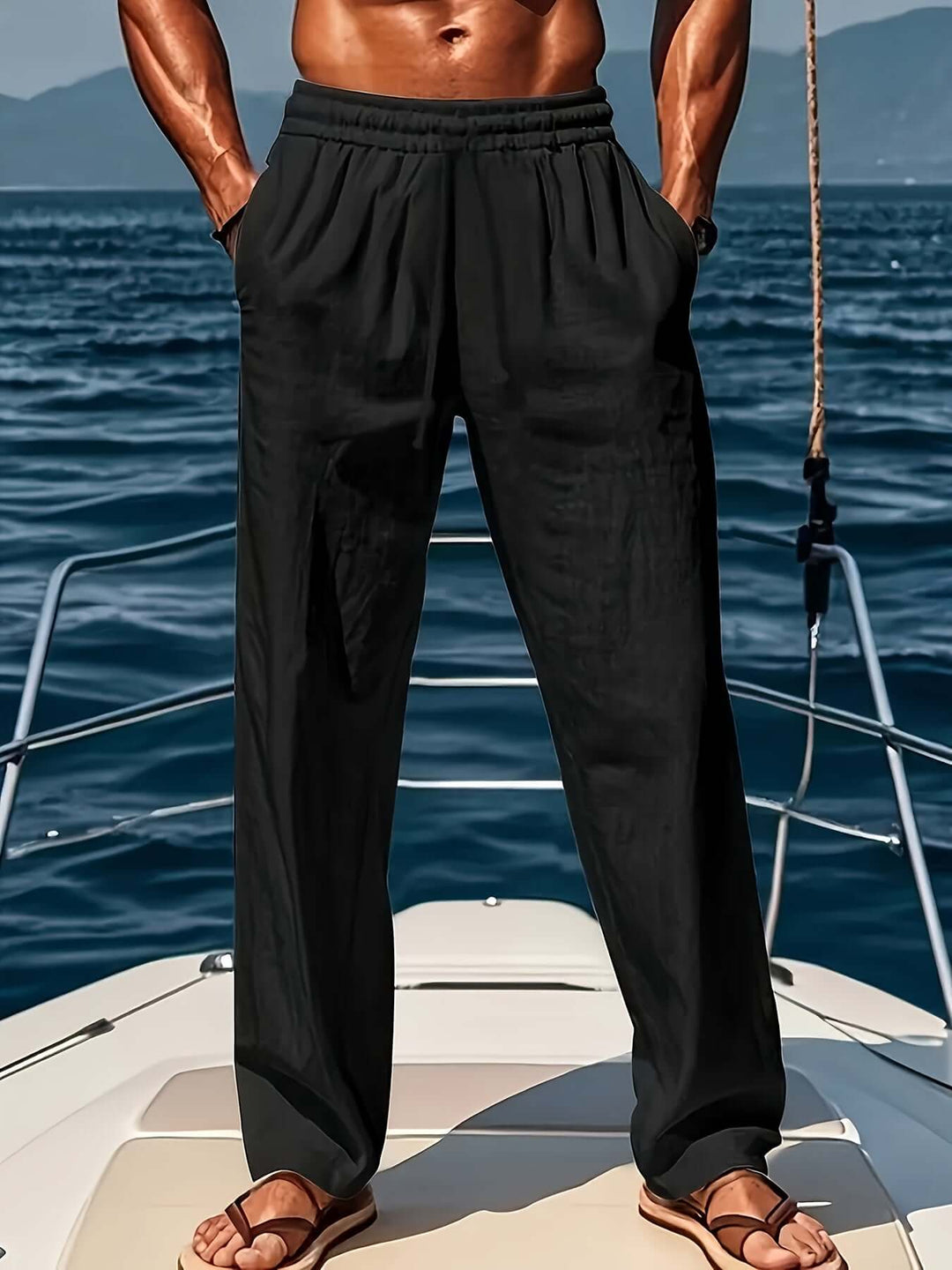Men's Casual Loose Fit Trousers - Breathable & Comfortable
