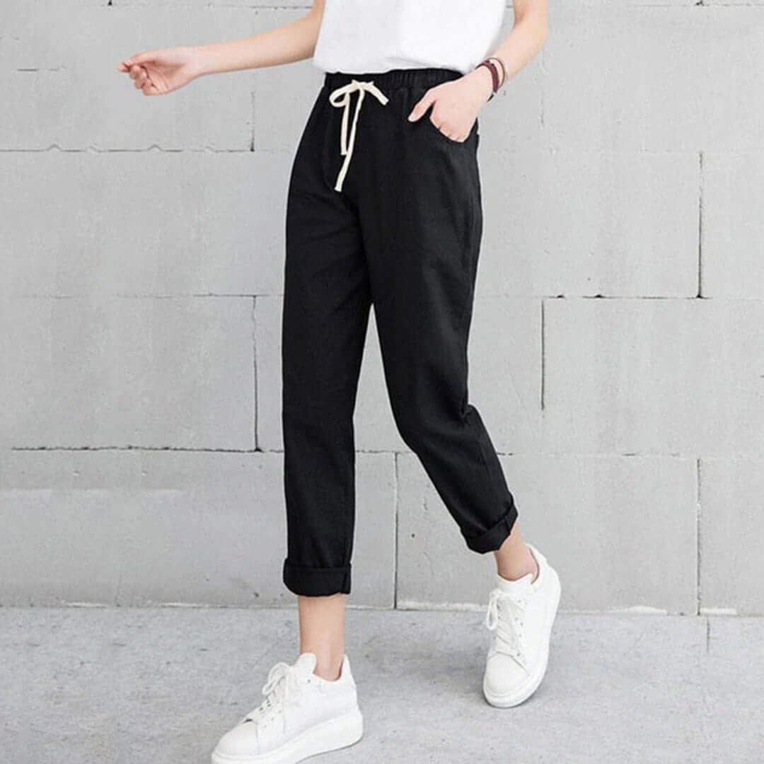 Casual Straight-Leg Trousers