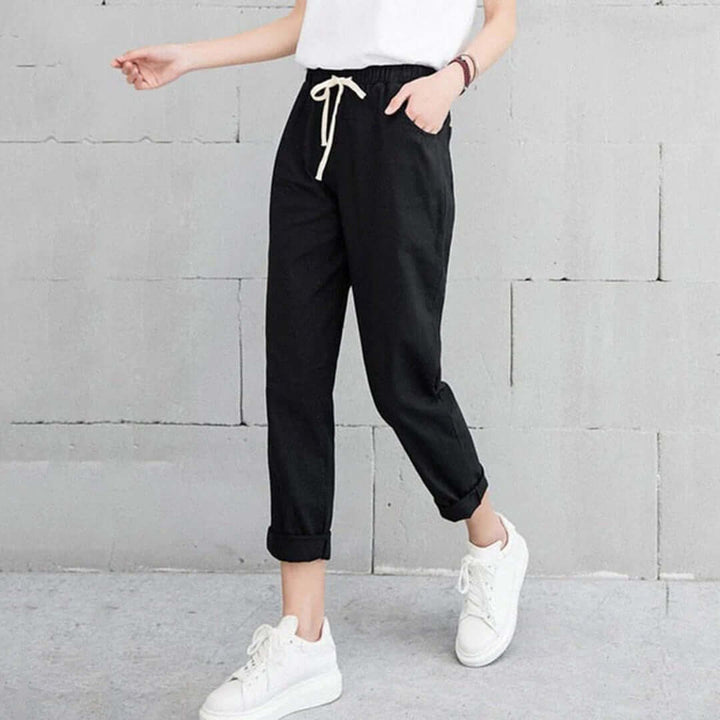Casual Straight-Leg Trousers