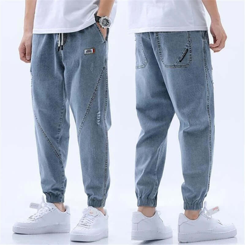 Men's Cool Elastic Casual Trousers