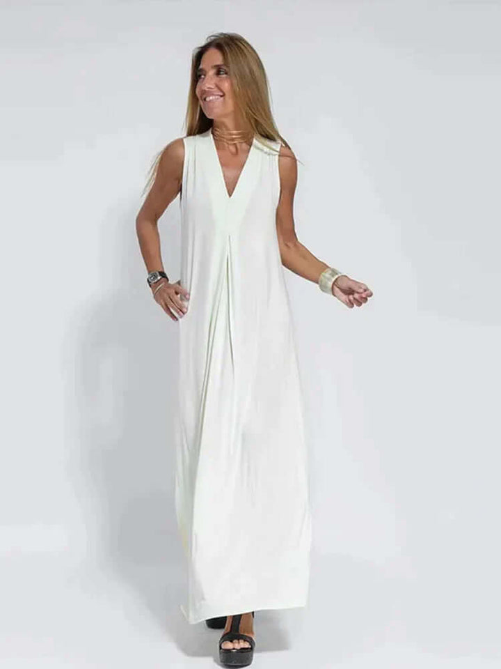 Sleeveless Maxi Dress - Light Formal