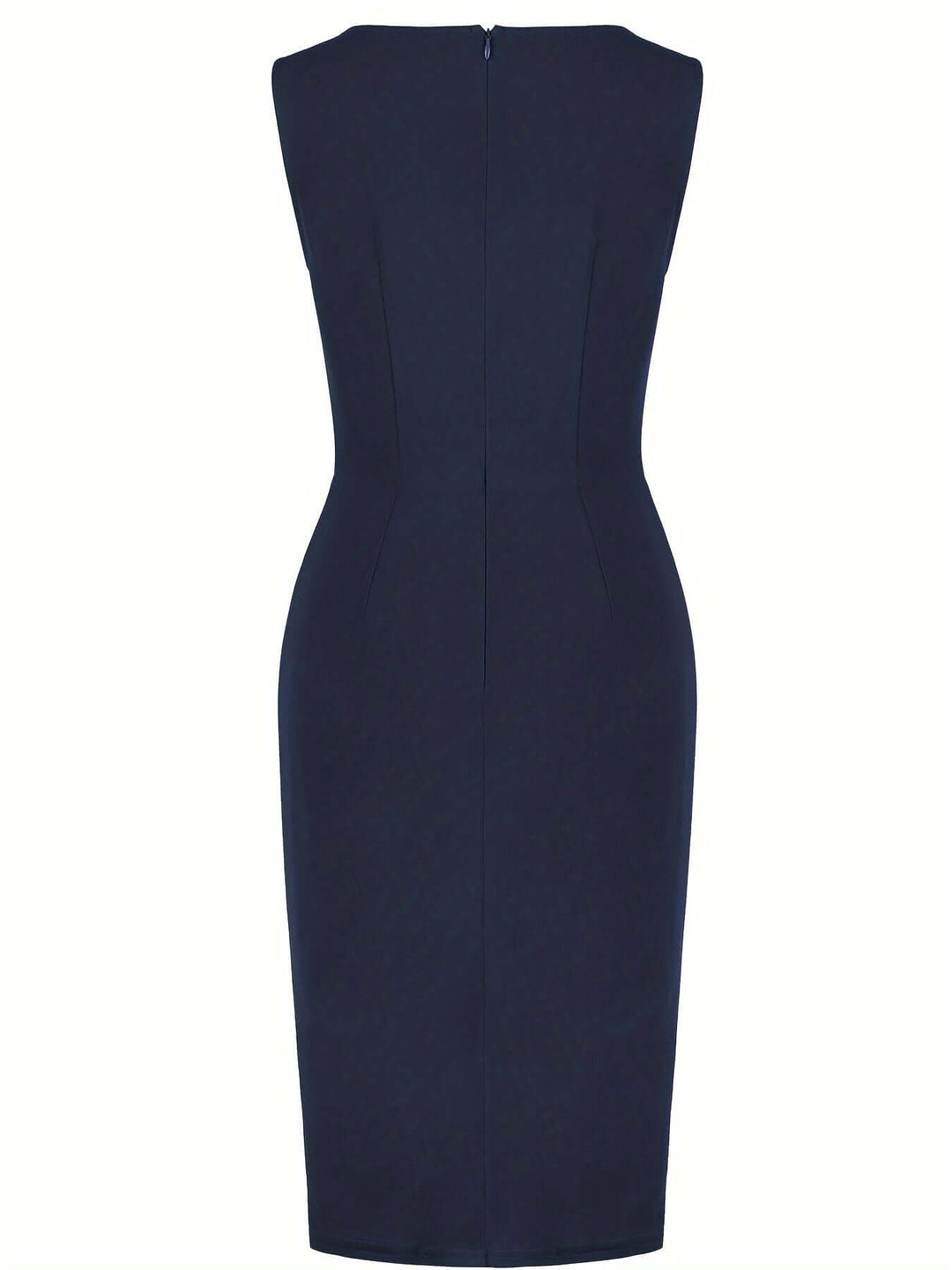 Asymmetrical Hem Pencil Dress