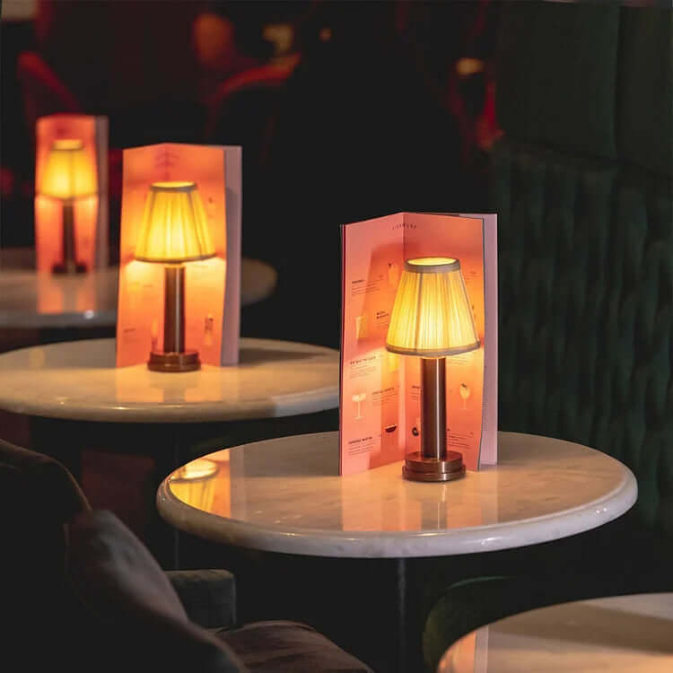 Cordless LED Metal Table Lamp