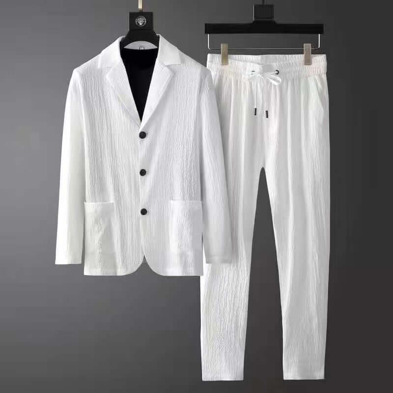 Men's Lightweight Two-Piece Suit Set