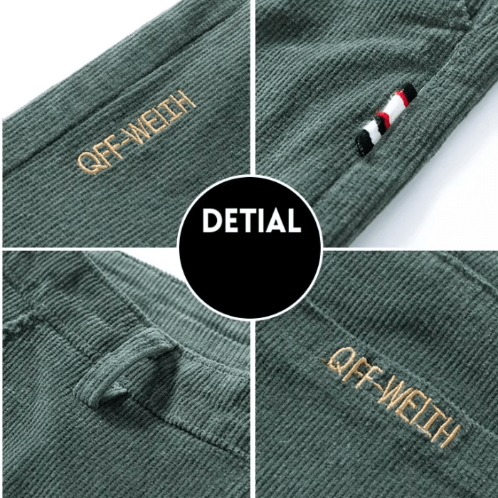 Men's Fleece-Lined Corduroy Winter Pants