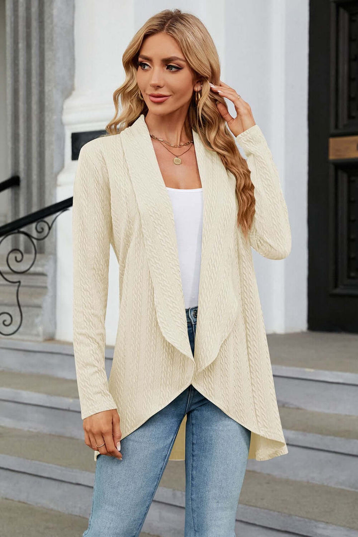 Women's Casual Longline Open Cardigan