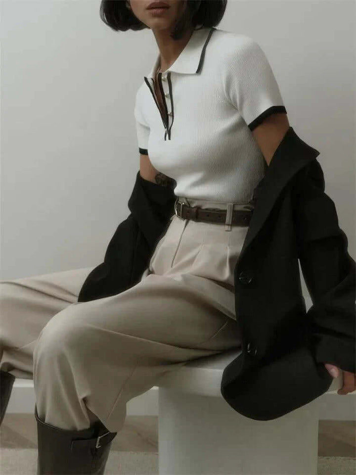 Knitted Polo Shirt