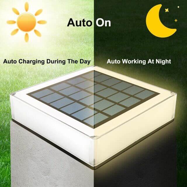Solar LED Outdoor Wall Light - IP65 Waterproof