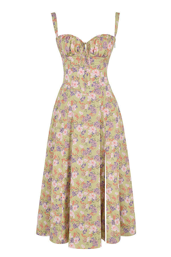 Printed Bustier Dress