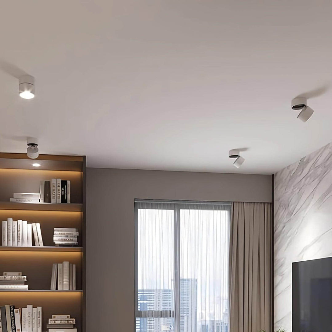 Adjustable LED Ceiling Spotlight Fixture, Warm White, 10cm