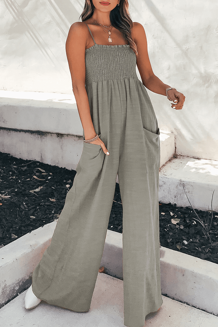 Relaxed Fit Spaghetti Strap Jumpsuit