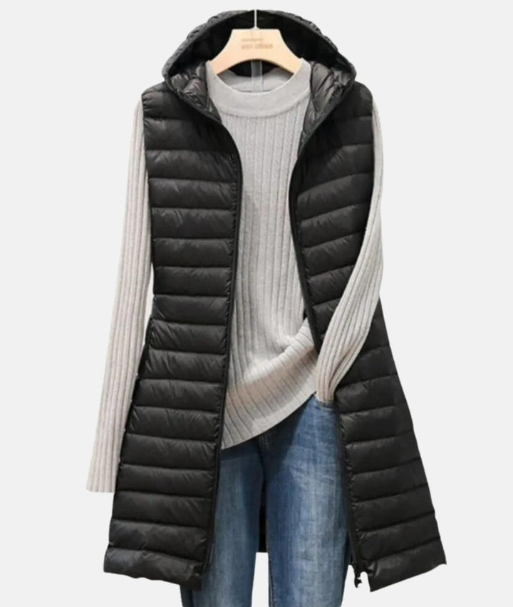 Lightweight Quilted Long Jacket