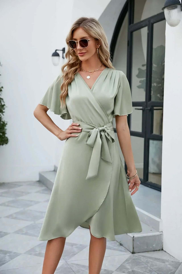 Flowy Summer V-Neck Dress