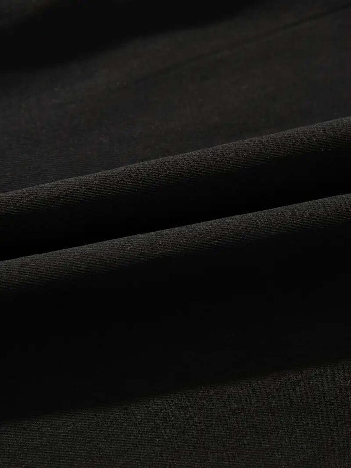 Men's Elastic Waist Cargo Pants with Multiple Pockets
