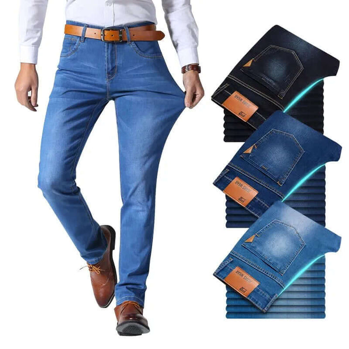 Men's Straight Leg Jeans - Durable Denim