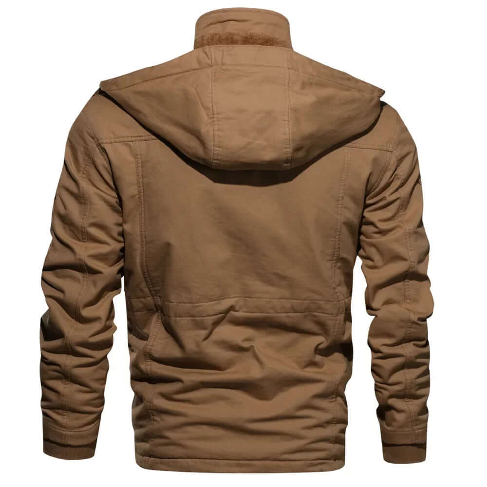 Men's Detachable Hood Weatherproof Winter Coat