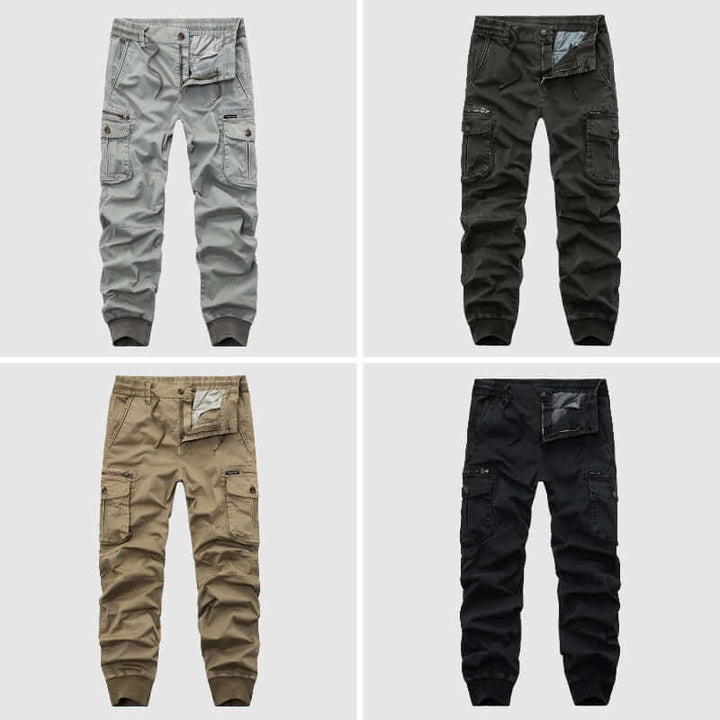 Men's Elastic Waist Pants with Pockets