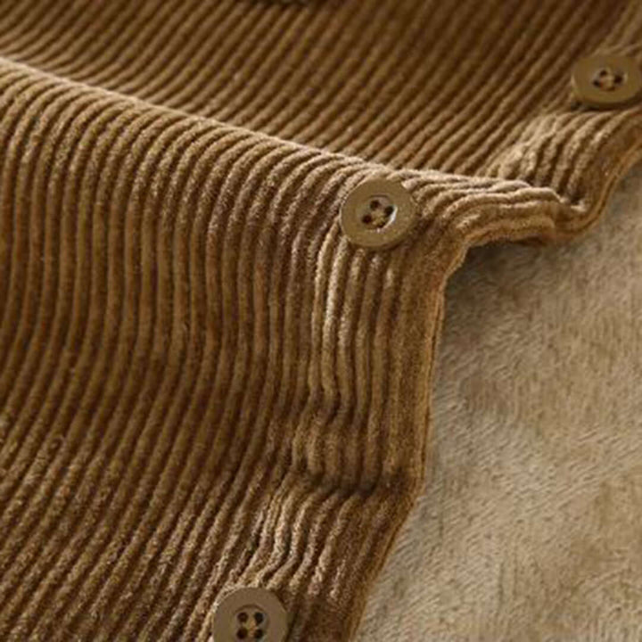Men's corduroy sherpa-lined jacket