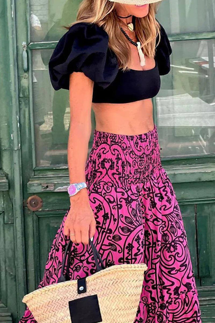 Bohemian Maxi Skirt for Women