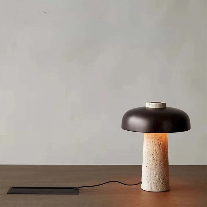Natural Stone Table Lamp with Nordic Design