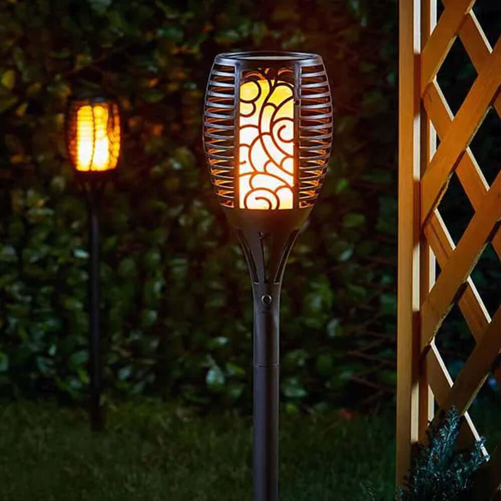 Solar Garden Torch Light - Flickering Flame Effect