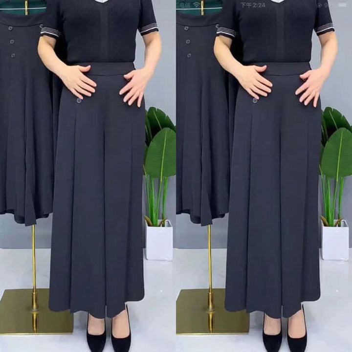 Elegant Flare Trousers - Wide Leg Style