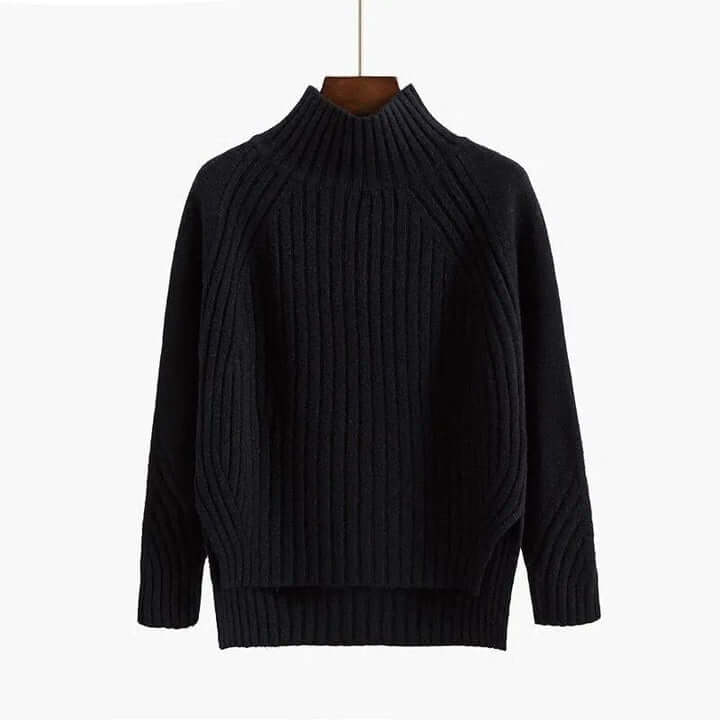 Women's Casual Half Turtleneck Knitted Sweater