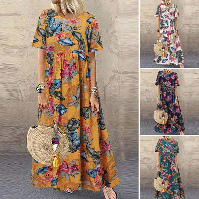 Floral Maxi Summer Boho Dress
