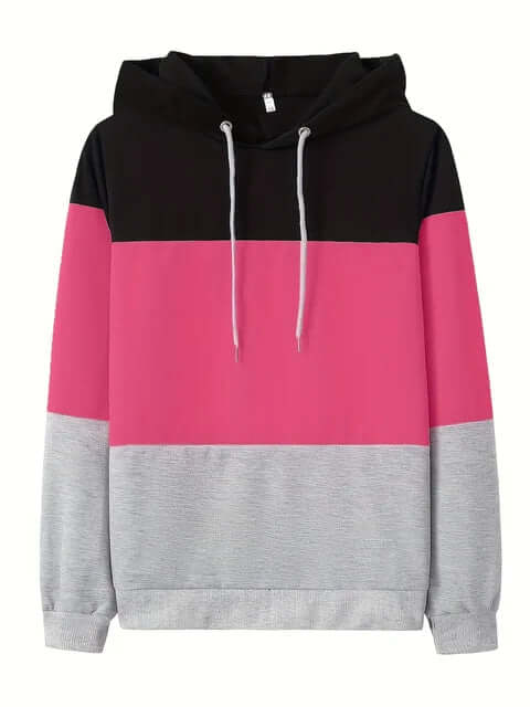 Women's Colour Block Relaxed Fit Sweatshirt