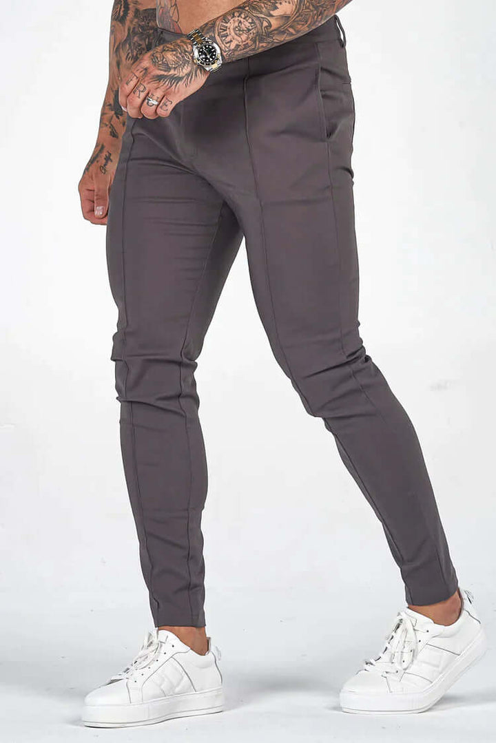 Men's Slim Fit Long Trousers - Stylish & Comfortable