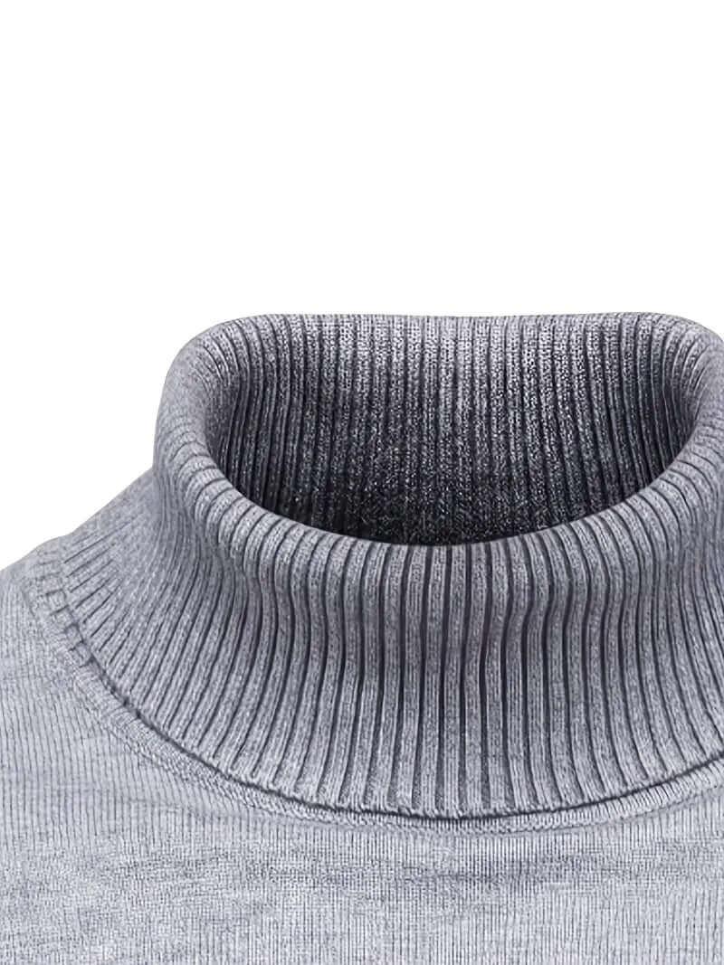 Men's Turtleneck Jumper - Warm Winter Pullover