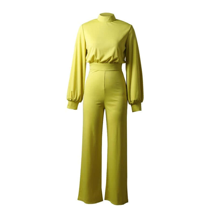 Slim Fit Long Sleeve Jumpsuit