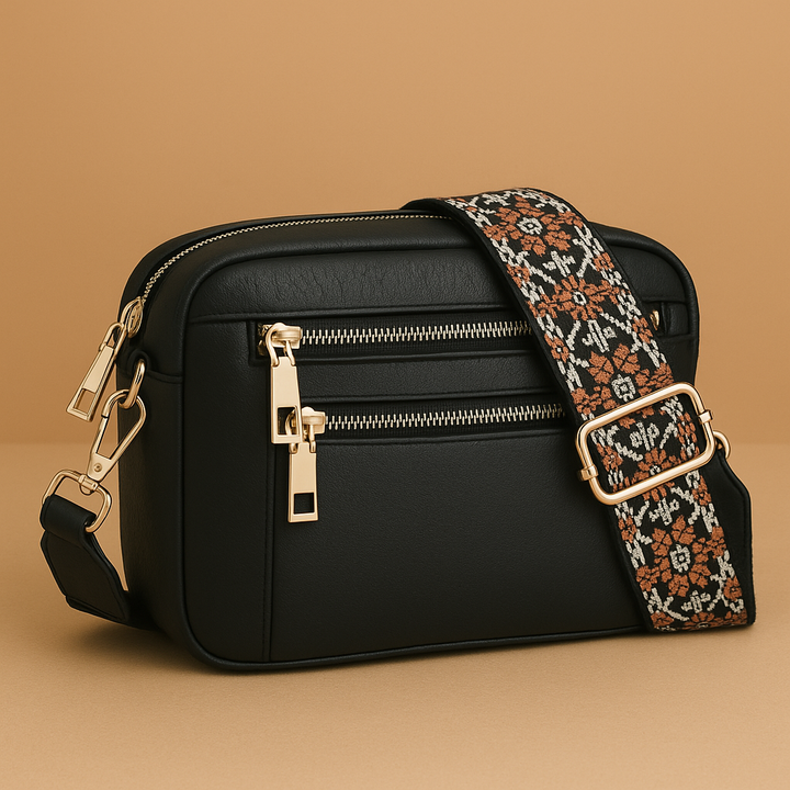 Adjustable women's handbag shoulder strap. Versatile replacement for cross-body bags & purses.