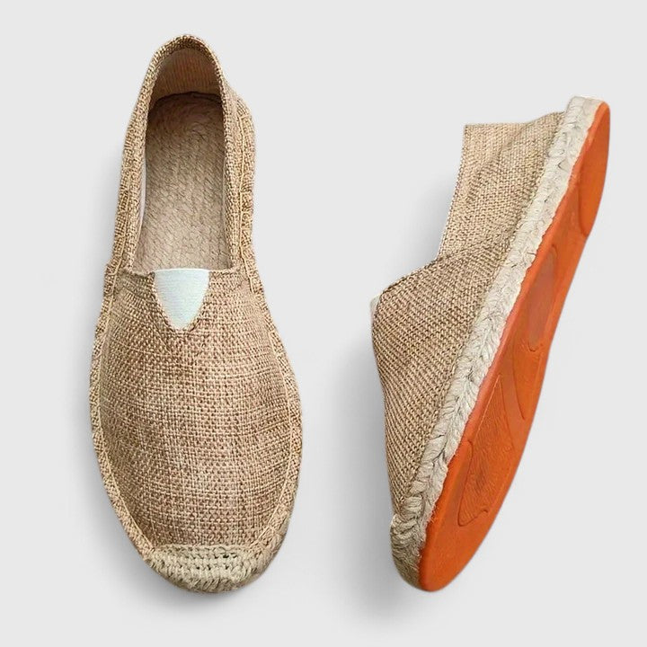 Women's Alynthe OrthoWalk casual espadrille slip-ons; lightweight comfort shoes perfect for summer vacation.