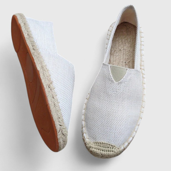 Alynthe OrthoWalk women's espadrille slip-ons, ultimate lightweight summer flats with orthopedic comfort.