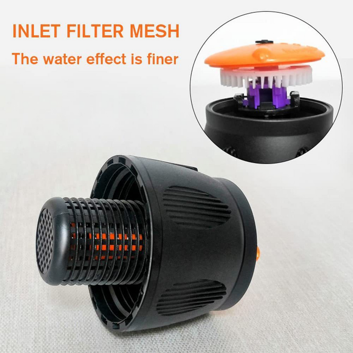 Automatic rotating garden sprinkler with adjustable tripod for customizable height, perfect for even water distribution.