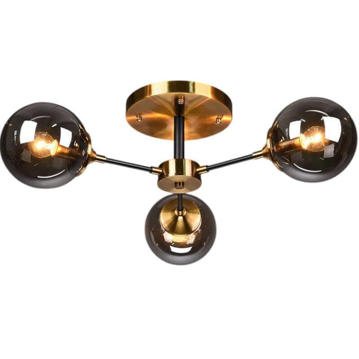 Modern Copper LED Chandelier